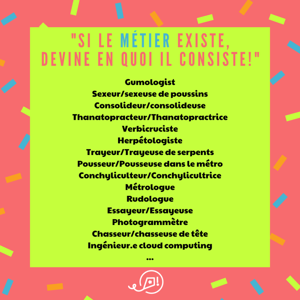 Liste de métiers insolites et peu connus